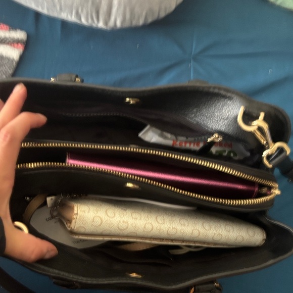 Michael Kors Black Leather Satchel - Picture 2 of 3